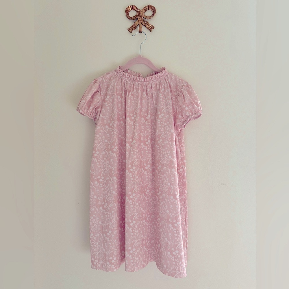 Sun House Children’s Classic Pink floral dress size 7 size 8 twins 👑💝✨
